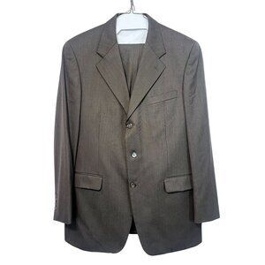 Jones New York Classic Mens Wool Suit Tailored For Foleys Gray Professional